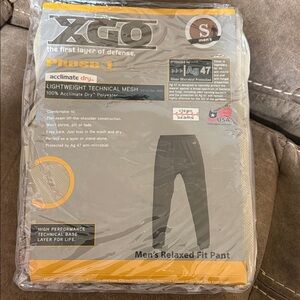 WT XGO Men's Relaxed Fit Small Desert Sand Base Layer Pant